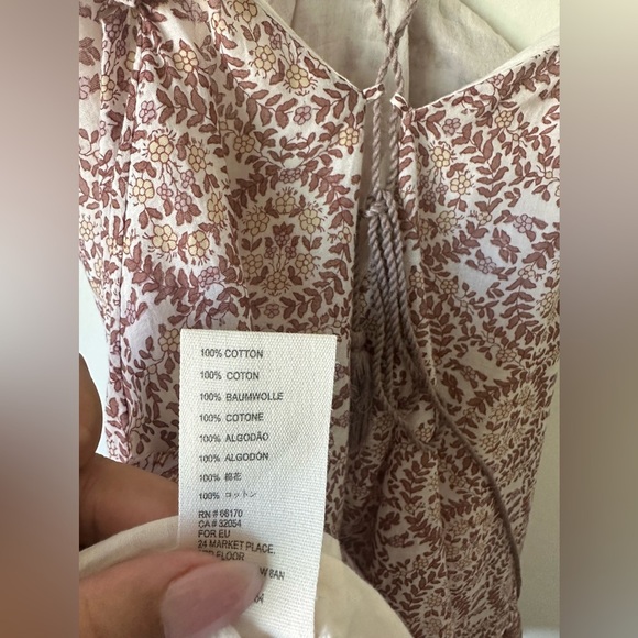 FREE PEOPLE Brown Good As Gold 100% Cotton Halter Tank/Tunic Size XS - Picture 7 of 9